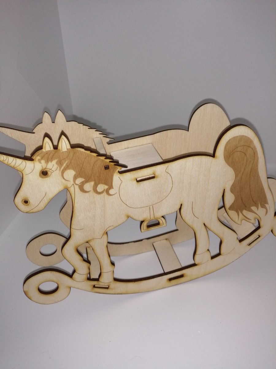 A Dolls Rocking Unicorn woodenartshop.com/product/a-doll…