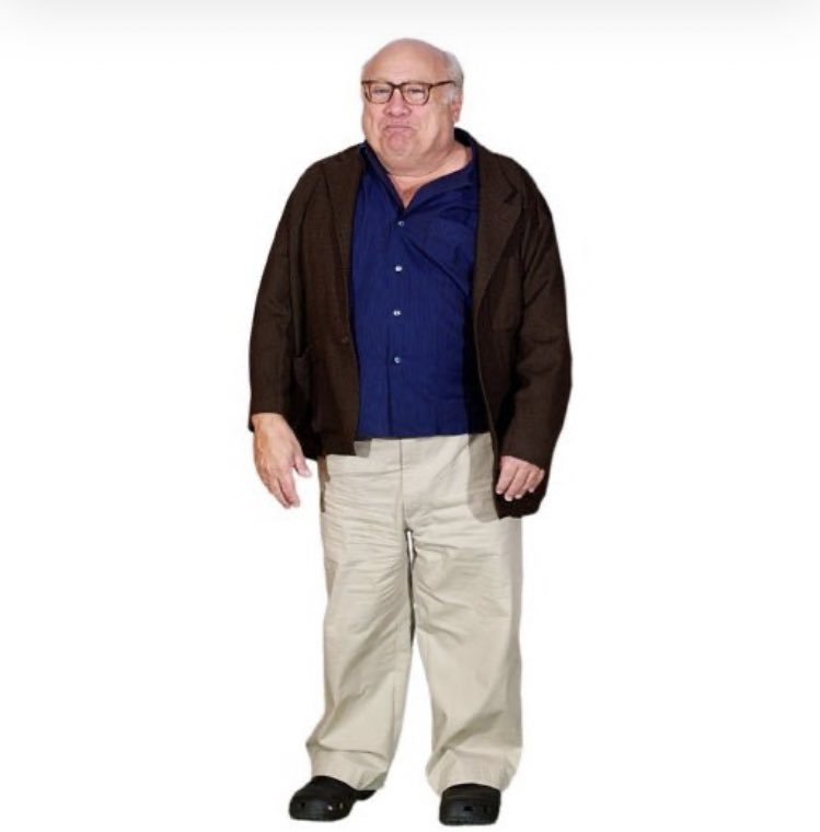 jtimsuggs's tweet photo. Twitter please help me get this life size Danny DeVito cardboard cutout it’s all I’ve ever wanted https://t.co/wkLjtqHfOR