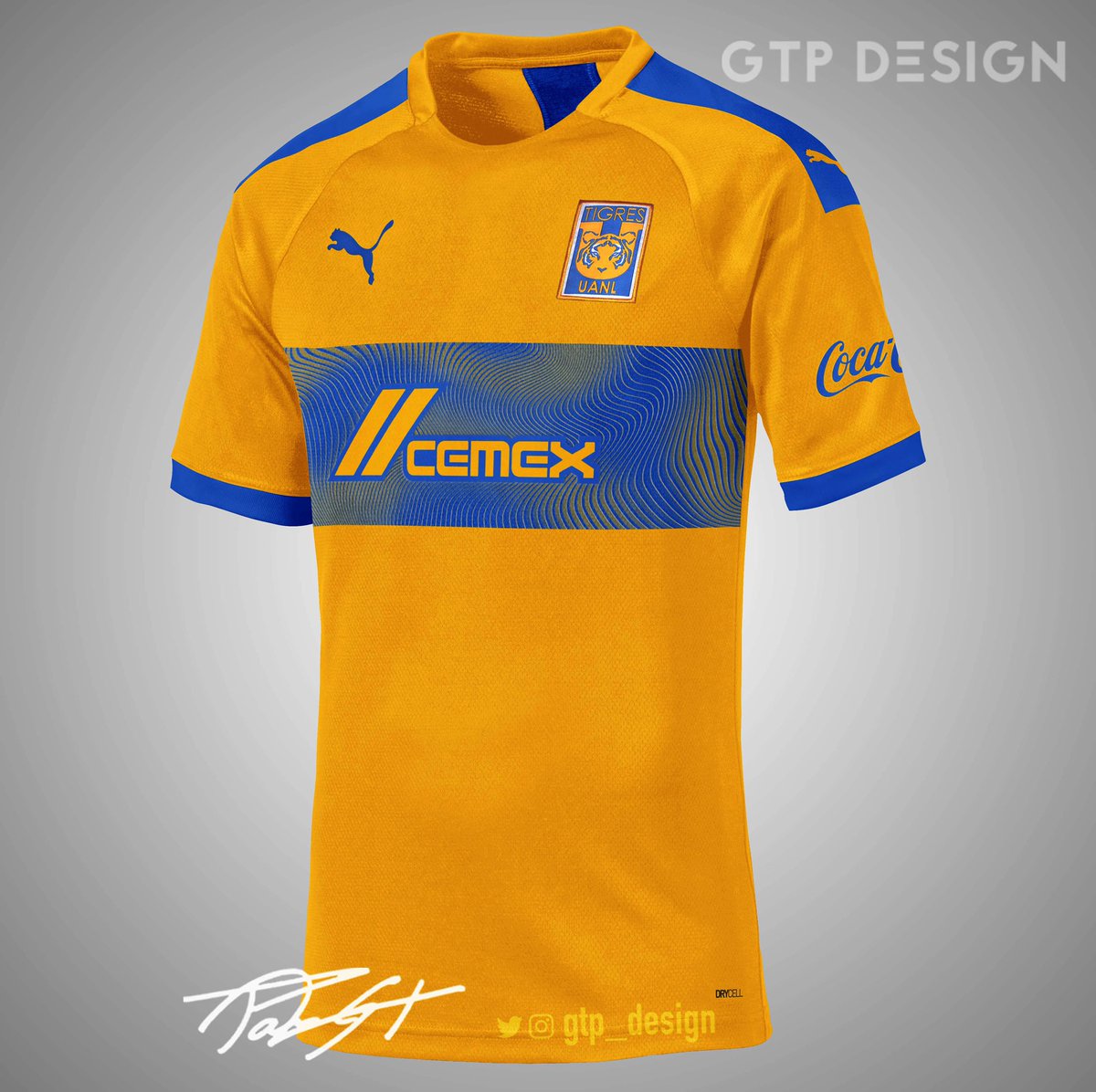 Gtp Design On Twitter El Rumor Crece Sobre Puma Firmando Con Tigresoficial Tigres Uanl Puma Jersey Local