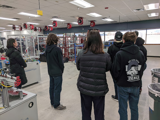 ServingStVrain's tweet photo. #SSTakeover DLA students and staff attended Front Range Community College to receive information and learned about supports that Front Range provides to community students. We also toured FRCC’s prestigious machining program.#StVrainStorm #allmeansall https://t.co/F3774Fh1pV