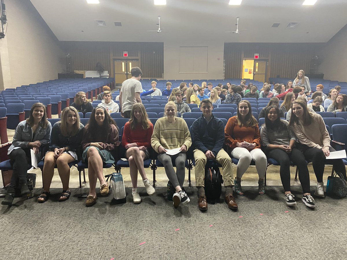 MadeiraNHS's tweet photo. So proud of these NHS officer candidates for getting up and speaking in front of our club today! We are so lucky to have members like these and are thrilled to begin working with our new officers! https://t.co/srCv7ZfMEX