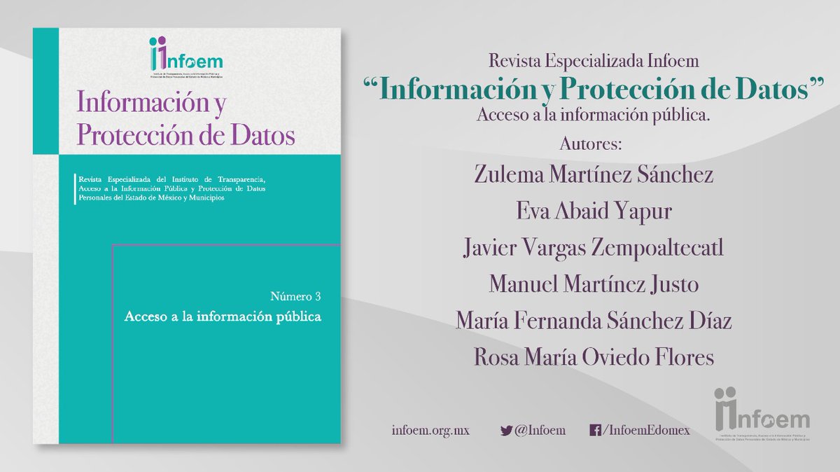 lgparranoriega's tweet photo. Se llevó a cabo la presentación de la Revista @Infoem, especializada en este #3 en “Acceso a la información pública”, con la presencia de @f_javier_acuna @Javier_Vargas_Z @RosyOviedo Dra. Sánchez @FES_ACATLAN @zulemamtzs y #EvaAbaid consúltala en: https://t.co/3JPnRkAIUr https://t.co/SOyBMNRCaJ