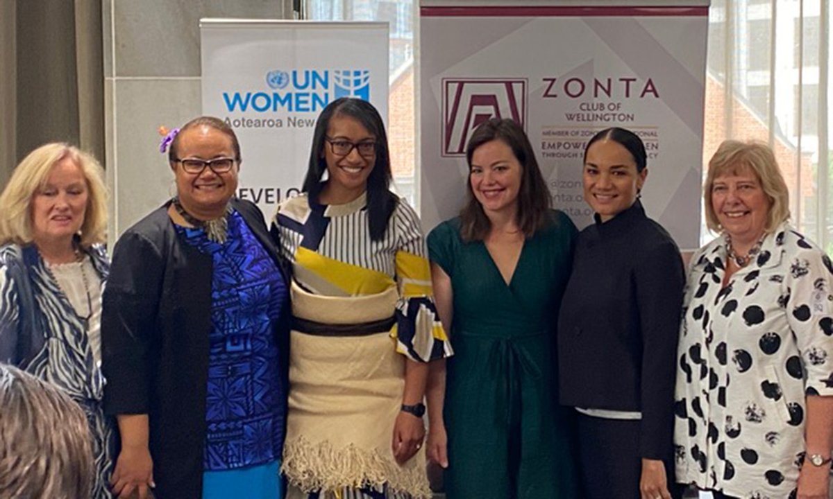 MarsdenNZ's tweet photo. Tuia, Emily &amp; Lizzie accompanied Narelle Umbers to the International Women’s Day breakfast at Parliament. Guest speakers, inspirational leaders in their fields-Tiana Epati President of NZ Law Society and Dr Lupe Taumoepeau the 1st female vascular surgeon in NZ. A fantastic event. https://t.co/ANXCeFxRv0