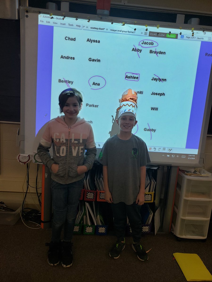 Heusner4L's tweet photo. We made some great new hats for the Cat in the Hat to wear! #HeusnerPride https://t.co/lxOwZlRSTV