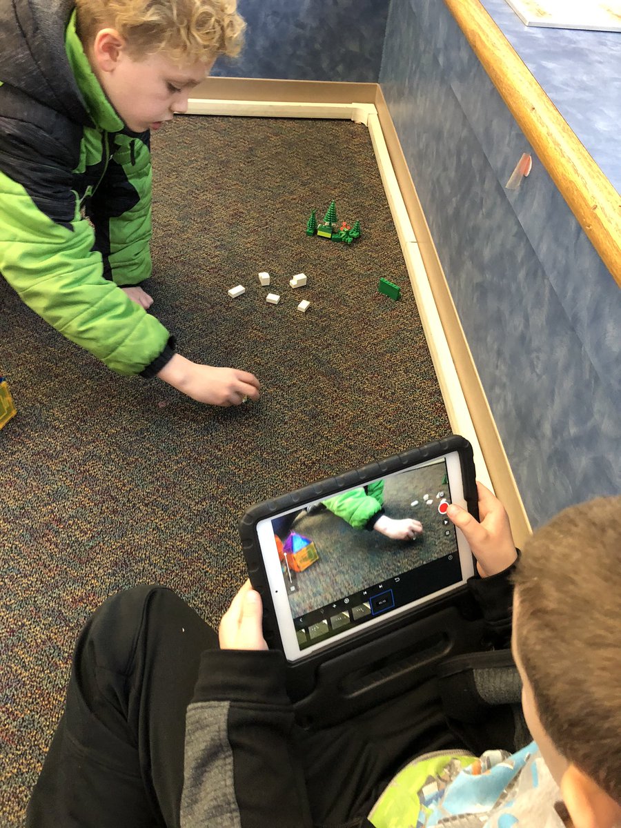 Third grade partners working together to retell a fable with stop motion animation! <a href="/MapleGlenWWS/">Maple Glen</a> #wwsALLin