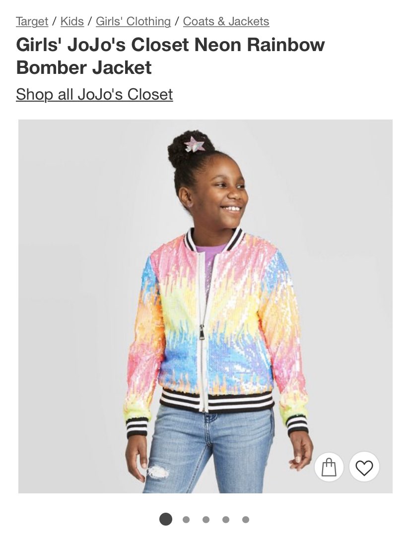 target girls sequin jacket