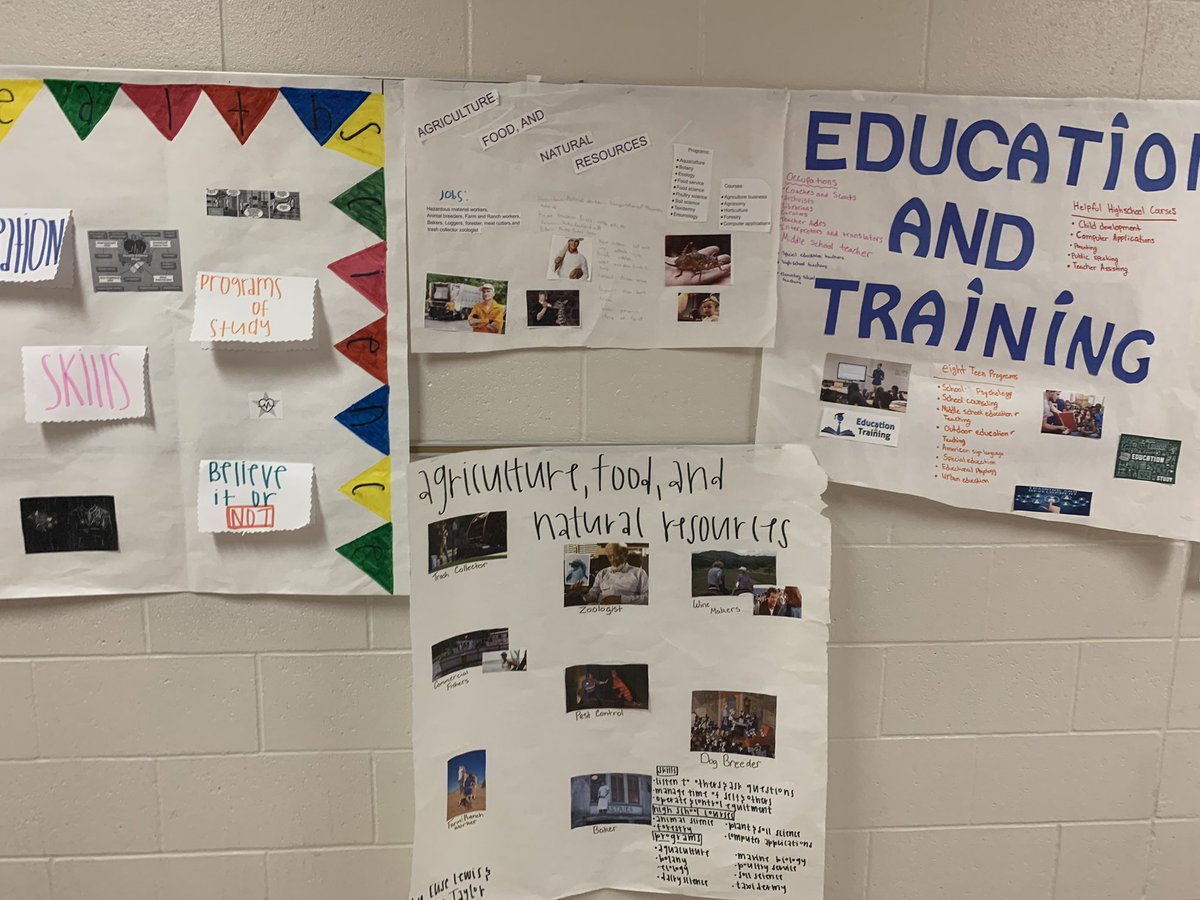 MrsSommerWMS's tweet photo. Our 8th graders are looking toward high school and beyond with their study of career clusters. With any ๐luck๐ there are some future teachers, school counselors, and social workers in the bunch! #TigersWMS #WMSLevelUp #LuckOfTheTigers https://t.co/yqurrQXKFO
