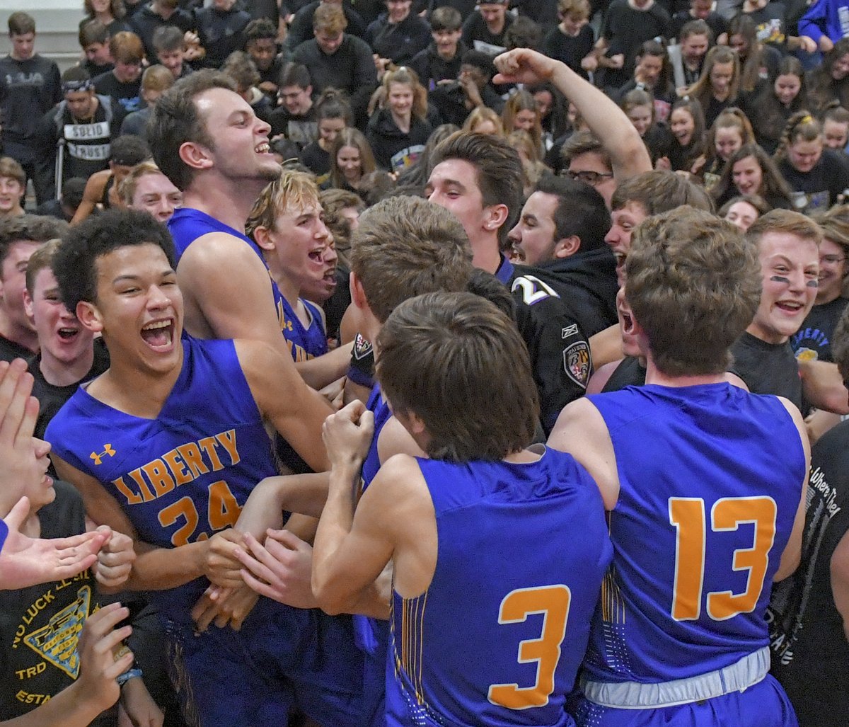 The plan worked to near perfection, and <a href="/LHS_Students_/">THE LIONS DEN</a> knocked off <a href="/CenturyKnights1/">Century Boys Basketball</a> for the program's first regional title. STORY/PHOTOS: bit.ly/2IrRWEI #CVHoops