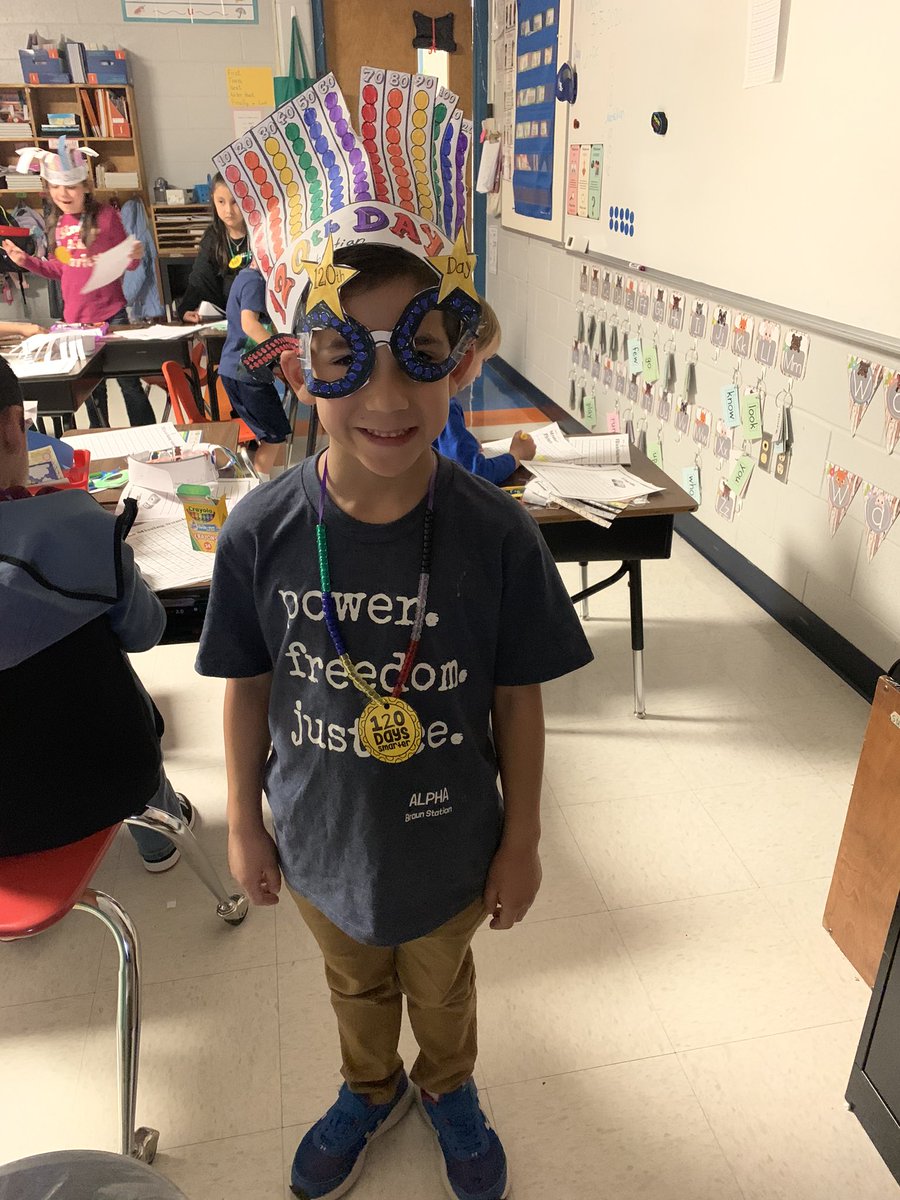 MrsHeronimus's tweet photo. Hip hip hooray, weβre celebrating our 120th day! Our day was full of smiles, and learning through engagement! Thank you @AliThomas9218 for our math scavenger hunt to end the day strong! #NISDLegends @NISDBraunStat #120thdayofschool https://t.co/9fCa8Skstc