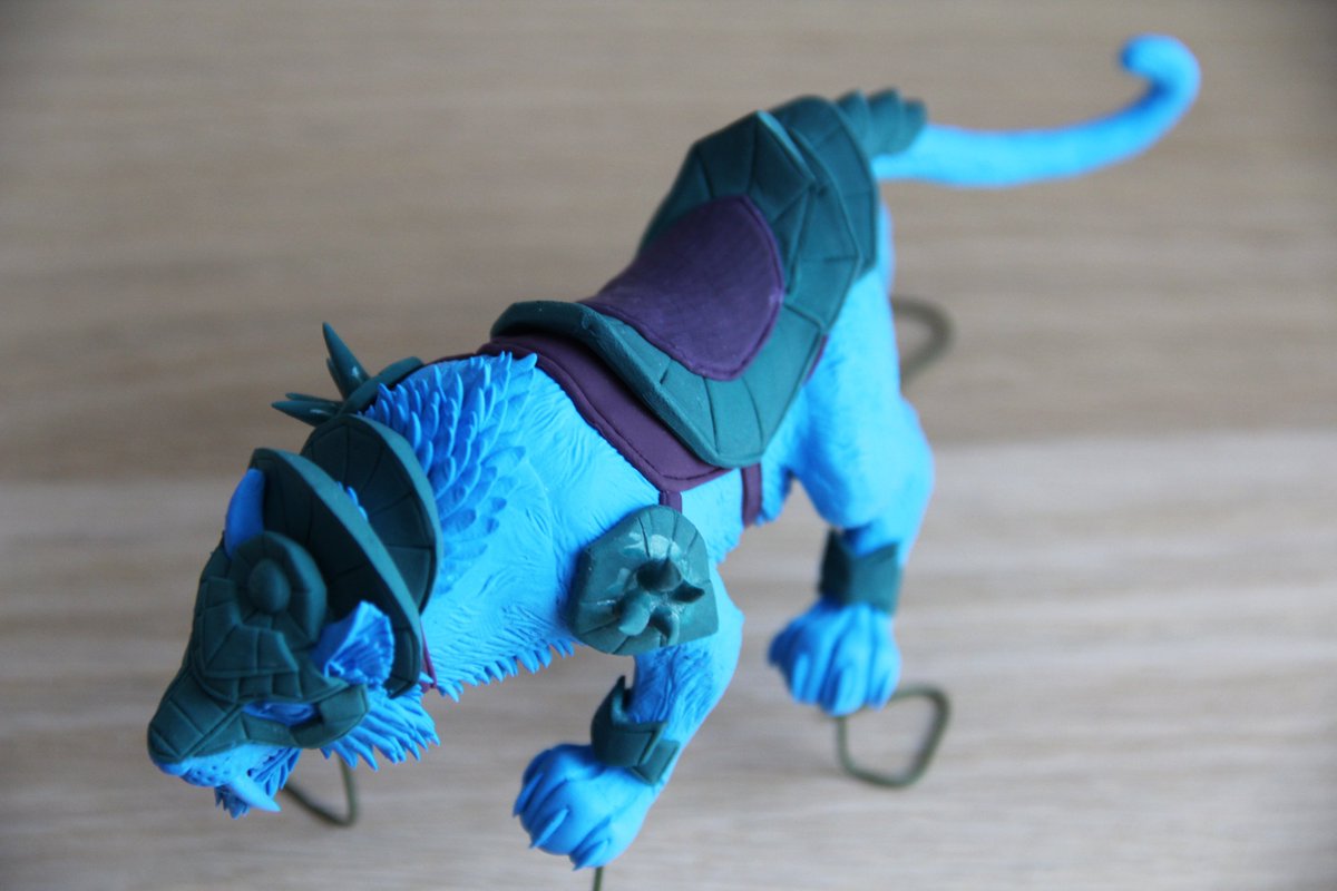 JulieColibri's tweet photo. WIP Spectral Tiger 🐯
Ready for coloring! *_*
#wip #workinprogress #sculpture #warcraft #worldofwarcraft #spectraltiger #mount https://t.co/YEE3ydKhev