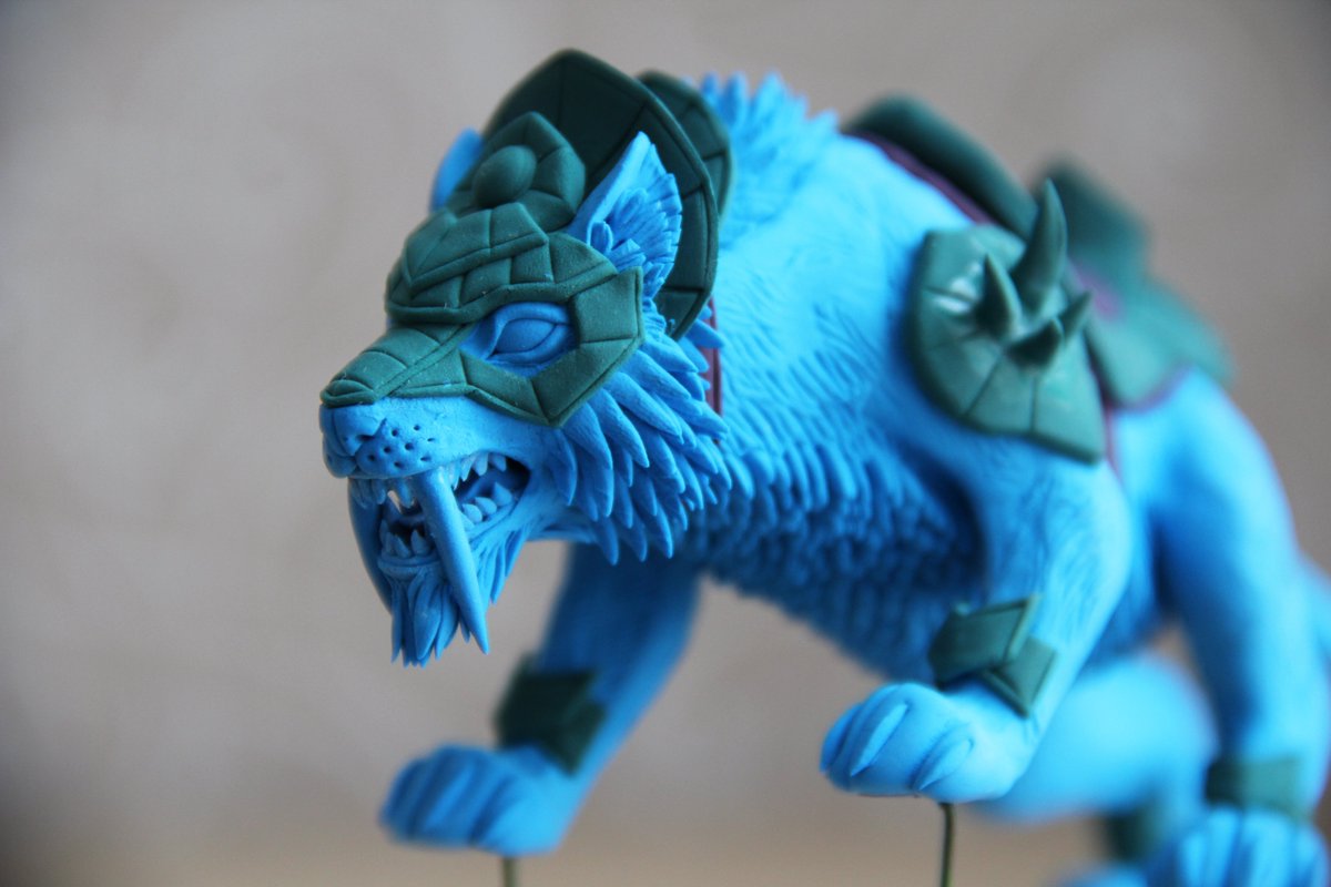 JulieColibri's tweet photo. WIP Spectral Tiger 🐯
Ready for coloring! *_*
#wip #workinprogress #sculpture #warcraft #worldofwarcraft #spectraltiger #mount https://t.co/YEE3ydKhev
