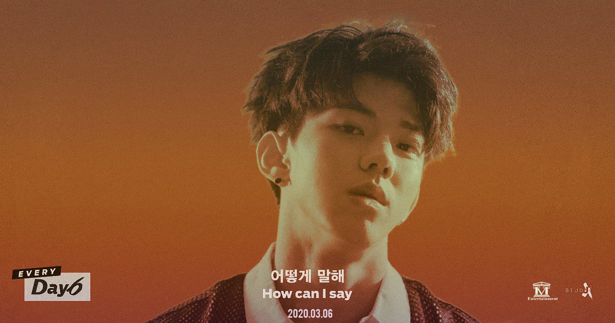 DAY6TW's tweet photo. 🗓 [ #𝗗𝗔𝗬𝟲 ] TEASER IMAGE 05
< 𝗛𝗢𝗪 𝗖𝗔𝗡 𝗜 𝗦𝗔𝗬 >

💿: < 𝗘𝗩𝗘𝗥𝗬 𝗗𝗔𝗬𝟲 𝗠𝗔𝗥𝗖𝗛 >
🎧: ALBUM RELEASE 2020.03.06.
🎬: M/V RELEASE AT 6PM (KST). 

#DAY6 #데이식스 #EveryDAY6 #HowCanISay #Joji https://t.co/tdBivBP2V7