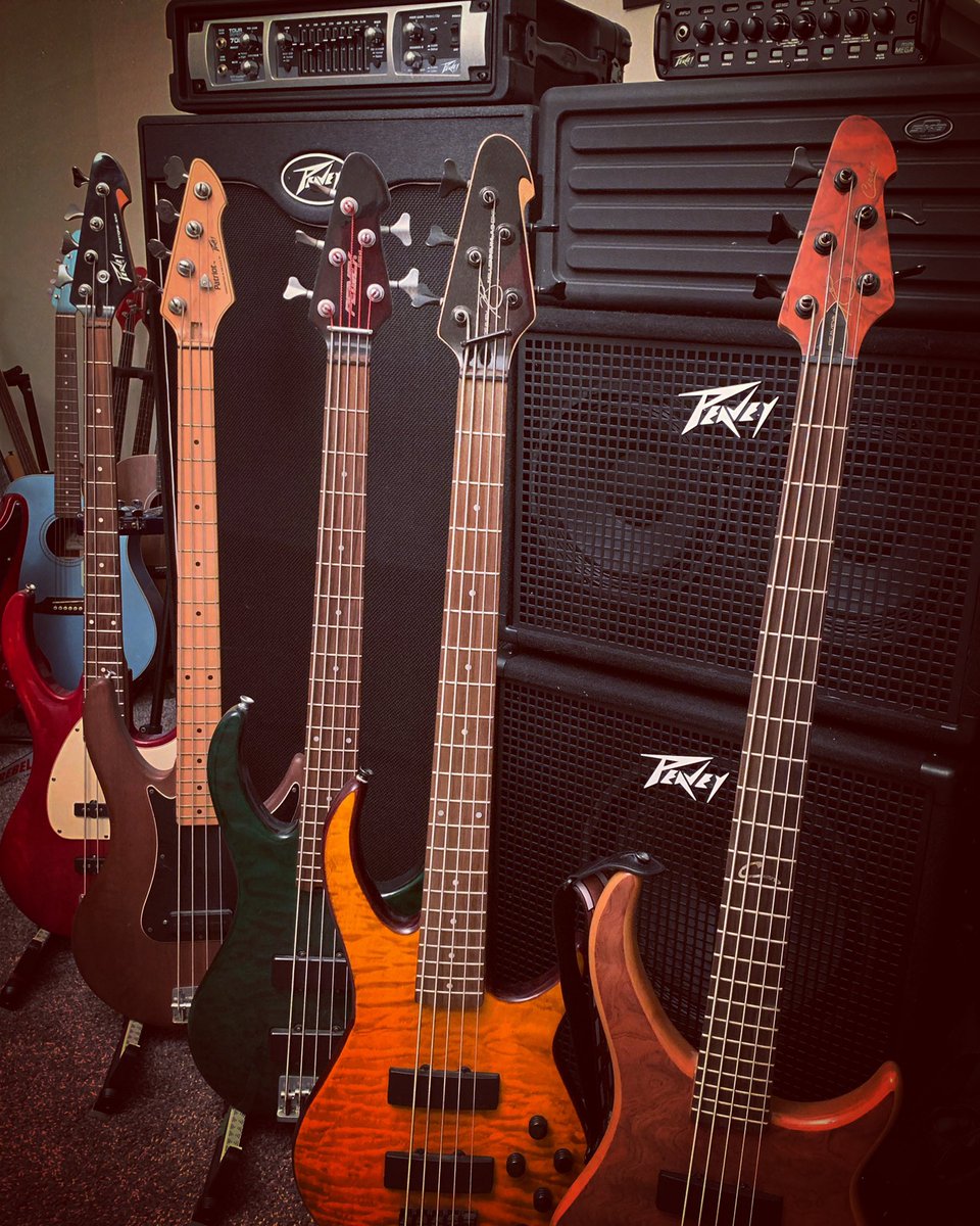 BassPlayerTroy's tweet photo. It’s a #Peavey thing.   #FanFriday  This doesn’t even show the Bassist preamp or Bandit 75 guitar amp. 

@Peavey https://t.co/IpSCEjWK6A