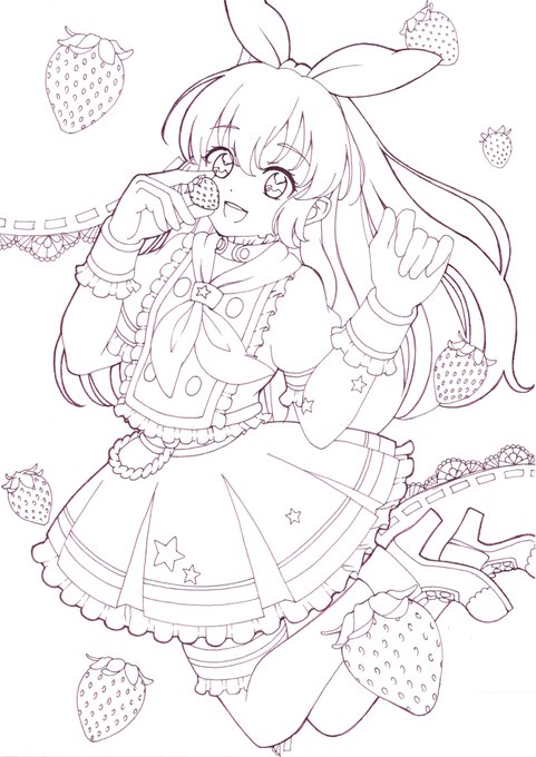 フリー線画のtwitterイラスト検索結果 古い順