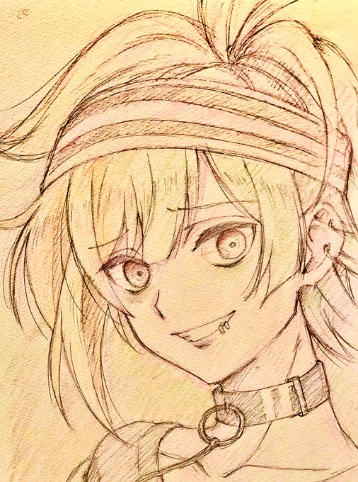 狼ゲームのリンタロウ。
親戚の子に頼まれて描いたモノ。
アナログで描いた絵をデジタルでレタッチしてみました。 