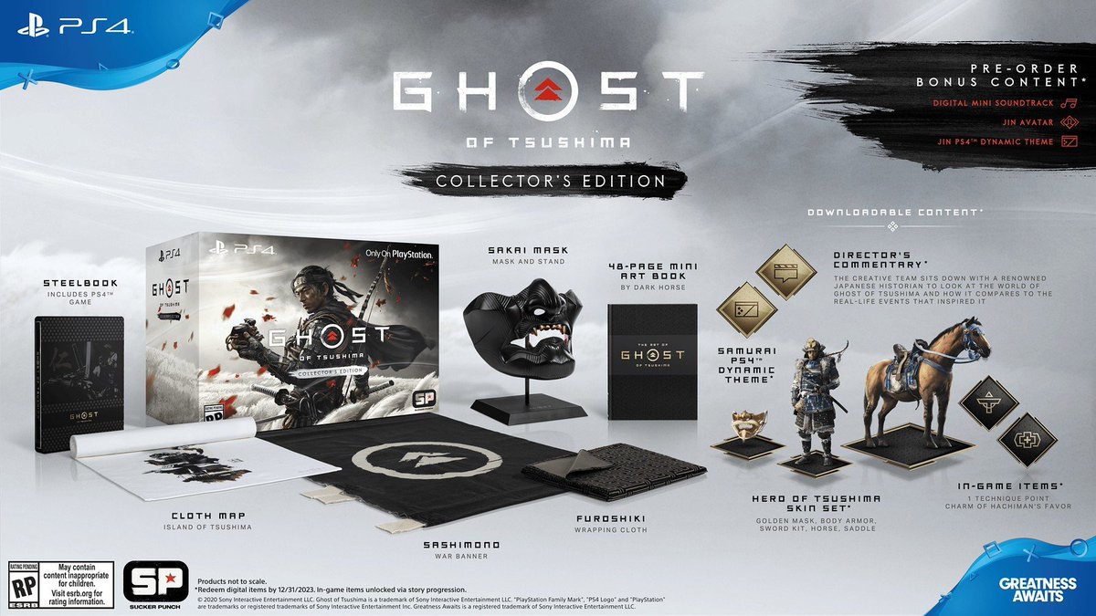 ゴーストオブツシマ コレクターズエディション ghost of tsushima-