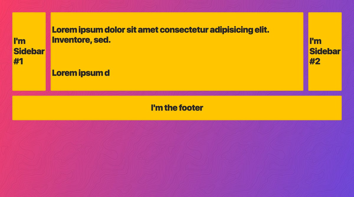 p_subingsubing's tweet photo. Day 12 #100DaysOfCode

Worked on @wesbos CSS Grid courses:
  "Spanning and Placing Cardio",
  "auto-fit and auto-fill",
  "Using minmax() for Responsive Grids",
  "Grid Template Areas",
  &amp; "Naming Lines in Css Grid"

#griddyup #cssgrid https://t.co/W01hBOCJwy