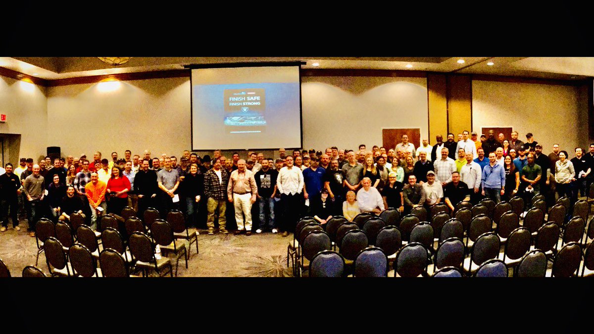 EricGrenz's tweet photo. Awesome evening tonight with all of our trade partners on Allegiant Stadium! We held a ‘finish safe, finish strong summit’. #Mortenson #McCarthy #Raiders #July31,2020 #Worldclasssafetyculture https://t.co/X5DG639a4t