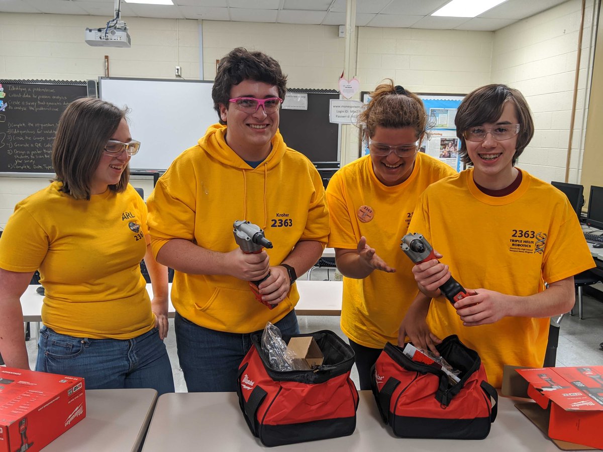 TripleHelix2363's tweet photo. Thank you @nnpsstem for hooking us up with these awesome rivet tools! https://t.co/VLb6O5VMHM