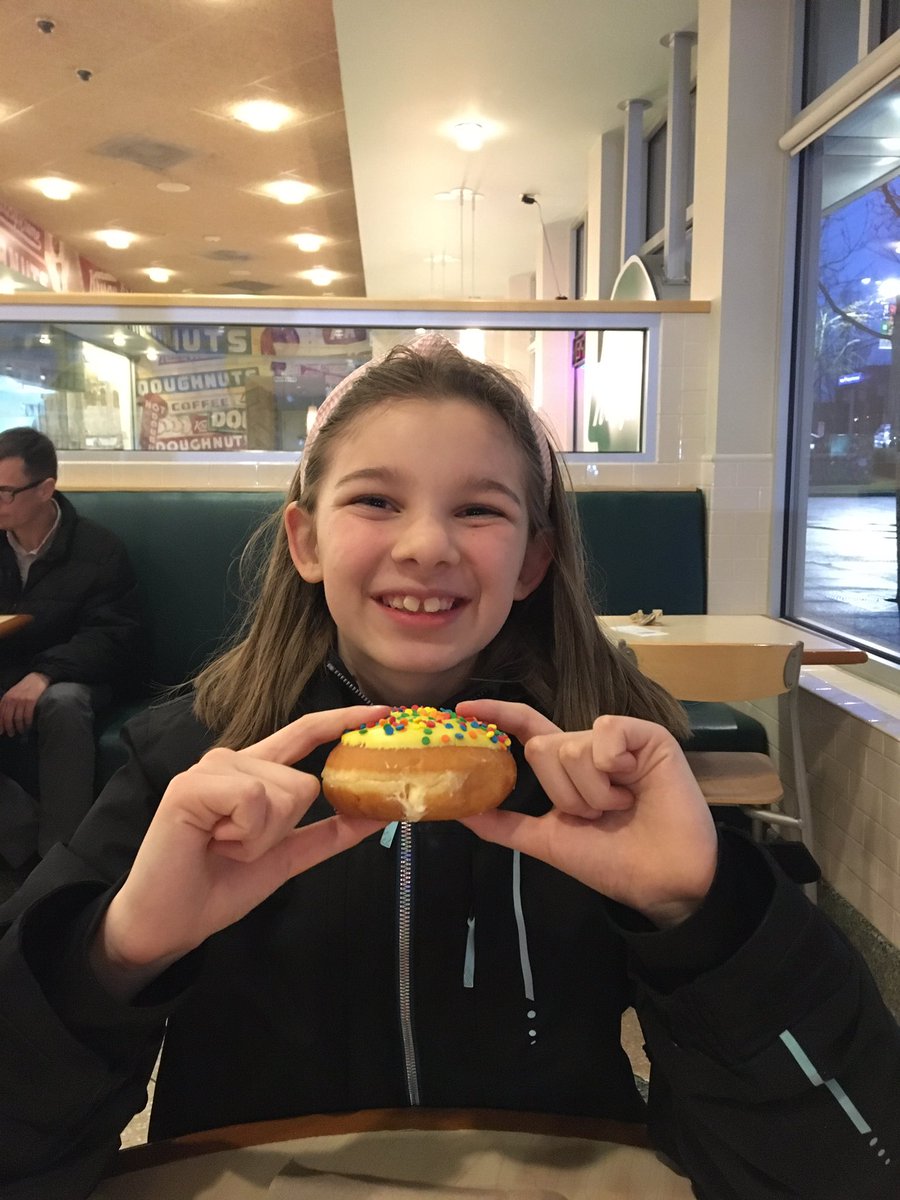 Took off my Proncipal hat and proudly wore my dad hat to see my daughter present her “Germinator” project at the <a href="/deltasd37/">DeltaSchoolDistrict</a> District Science Fair and then celebrated with a doughnut. #sd37 #sciencefair #teampavao #krispykreme