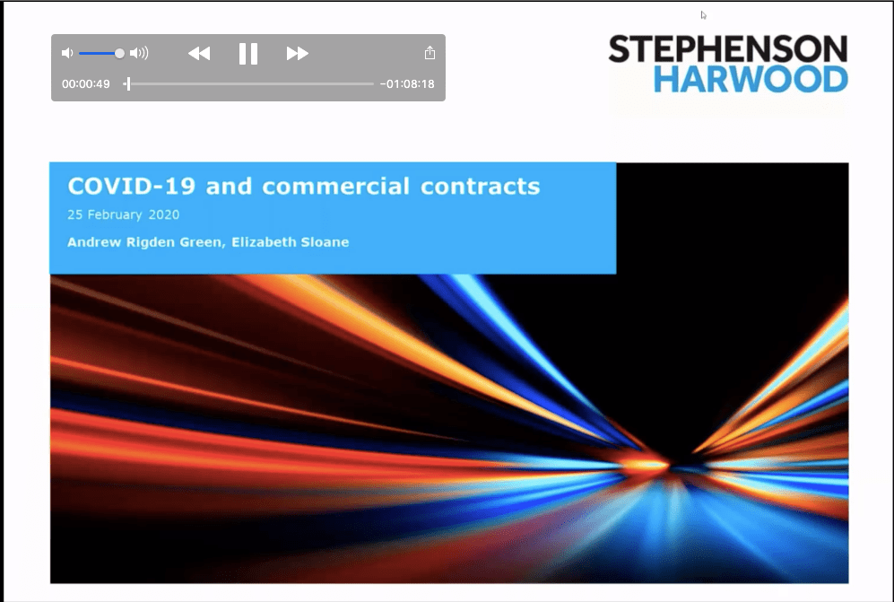 You can now watch a recorded version of our timely webinar with Stephenson Harwood on #COVID19, with answers to some of the questions raised during the live presentation ... inhousecommunity.com/article/novel-…
#employmentlaw #internationaltrade #forcemajeure