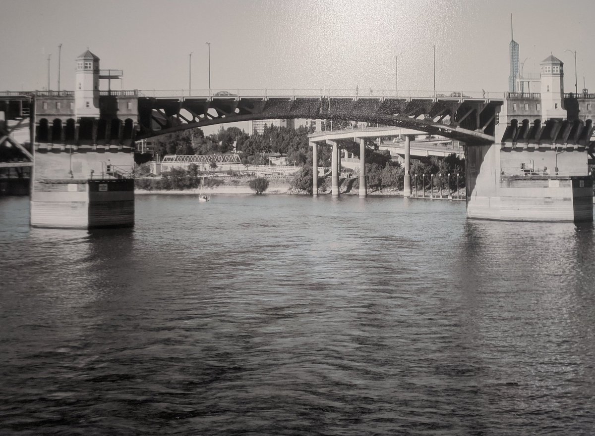 PearlGallery's tweet photo. #FirstThursday #GoingPlaces #portland #pearlgalleryandframing #maps #hotelcalifornia #bridges #collage https://t.co/A5u1029gUG