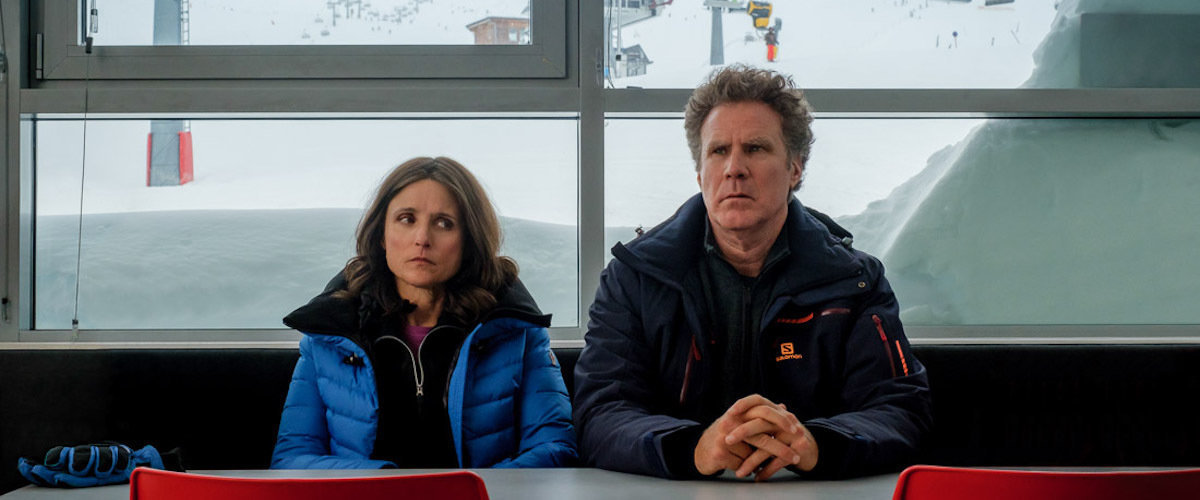 DOWNHILL is a remake that strips the original of its power, makes its subtlety blunt, its subtext broad, and deprives new viewers of the most powerful scenes. In cinemas now. David Nagle reviews. bit.ly/2Iqvtbb