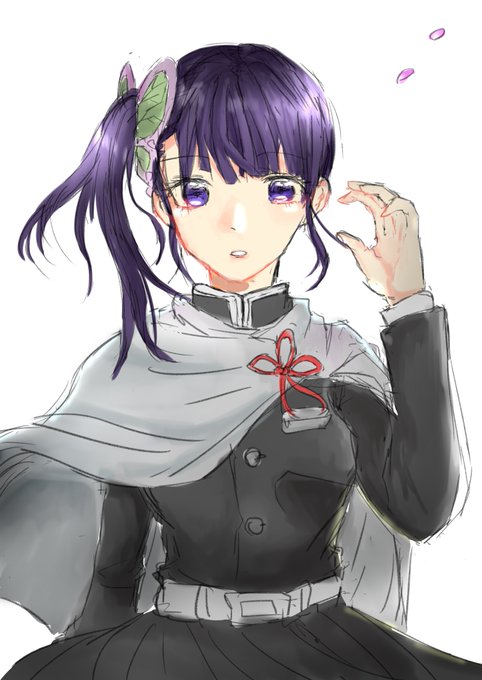 西瓜🍉さんがTwitterに投稿した栗花落カナヲ(鬼滅の刃)のイラスト。