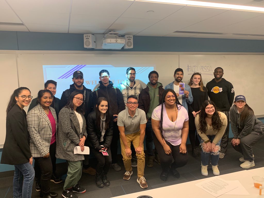 njcuprssa's tweet photo. We held our very first #NJCUPRSSA meeting at @NJCUbschool today! Special thank you to @CoynePR execs Shana Walther, Danielle Paleafico, & Cristin Urban for joining us via Zoom to share their #PRSSA stories and tips on how to #StandOutInPR! https://t.co/UOAX55nh7u
