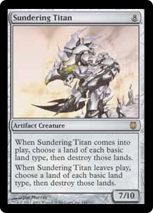 Yuta Takahashi アミュレットタイタンを回していたら ウルザトロンの 大いなる創造者 カーン Karn The Great Creator から 隔離するタイタン Sundering Titan で土地5枚割られて目玉飛び出たよね Yuta Takahashi アミュレットタイタンを回していたら ウルザトロンの 大いなる創造者 カーン Karn The Great Creator から 隔離するタイタン Sundering Titan で土地5枚割られて目玉飛び出たよね