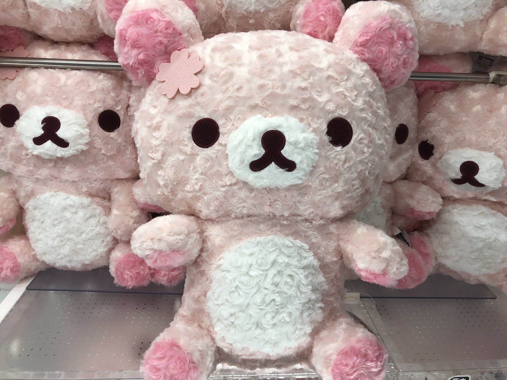 桜リラックマ　コリラックマ　ローズボアぬいぐるみ ぶらさげぬいぐるみ（コリラックマ） / 桜リラックマテーマ