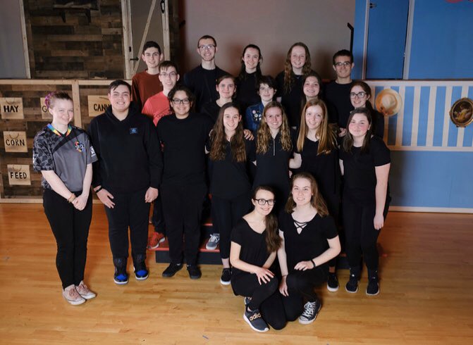 Thank you so much to our AMAZING costume gals, hair/makeup crew, pit, set crew, and tech crew! Our show would not be possible without you and your hard work and dedication!