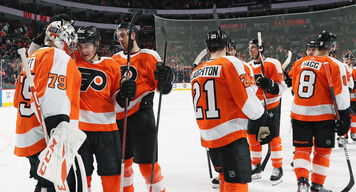 NHLFlyers's tweet photo. All of our tweets about winning seven straight didn’t even last 24 hours and are already outdated.  

¯\_(ツ)_/¯

Retweet this one after our eighth straight. We promise it’ll be accurate for more than 24 hours. https://t.co/Igj16V0yZO