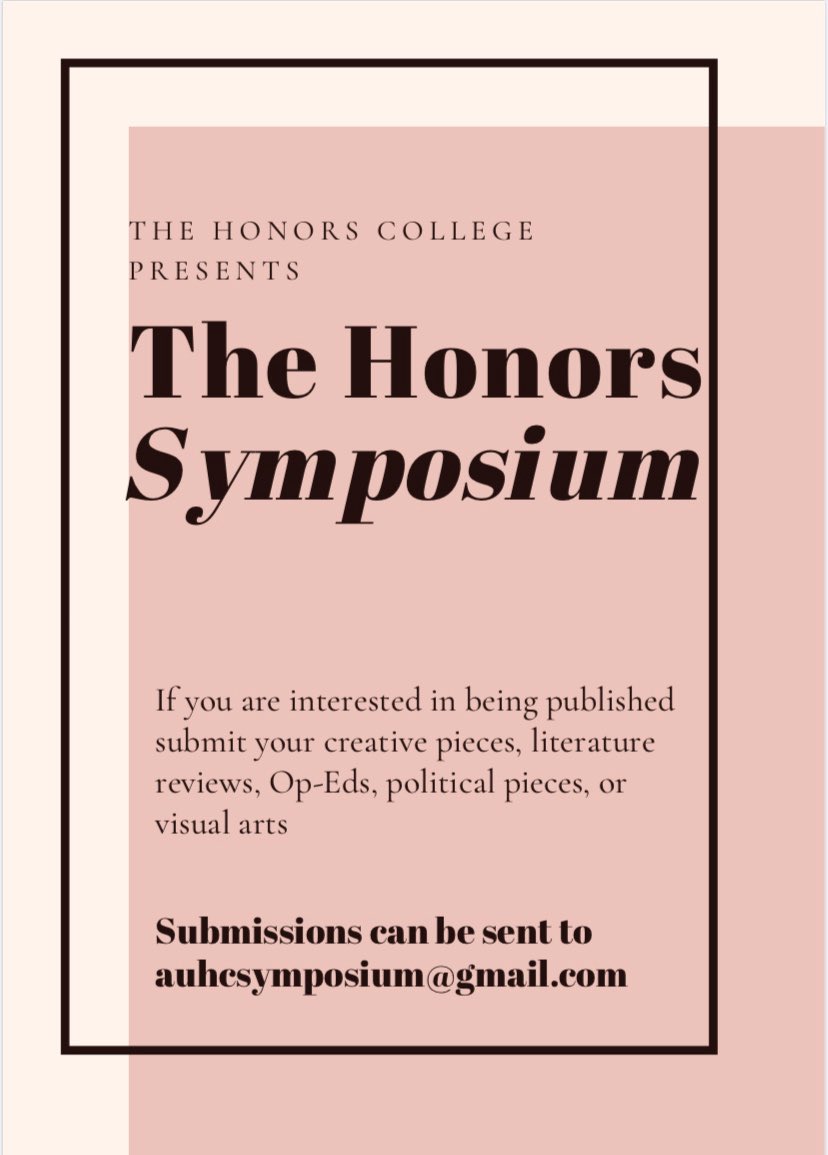 AdelphiHonors's tweet image. Reach out to auhcsymposium@gmail.com if interested!