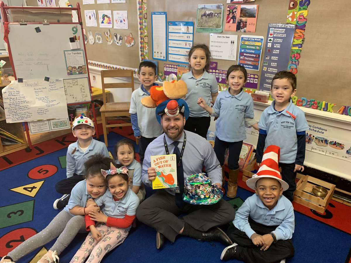 Ms. Marisol Estevez’s Pre-K 4 (@dayswith_msmari) on Twitter photo Who knew reading “A Fish Out of Water” by H. Palmer could be so much fun? <a href="/YonarkisEstevez/">Yonarkis Estevez</a> Thank You for being our silliest guest reader celebrating #ReadAcrossAmerica2020 on Silly Hat Day! <a href="/wnyecc/">WNYECC</a> <a href="/WestNYSchools/">West New York School District</a> <a href="/NJEA/">NJEA</a> Who knew reading “A Fish Out of Water” by H. Palmer could be so much fun? <a href="/YonarkisEstevez/">Yonarkis Estevez</a> Thank You for being our silliest guest reader celebrating #ReadAcrossAmerica2020 on Silly Hat Day! <a href="/wnyecc/">WNYECC</a> <a href="/WestNYSchools/">West New York School District</a> <a href="/NJEA/">NJEA</a>