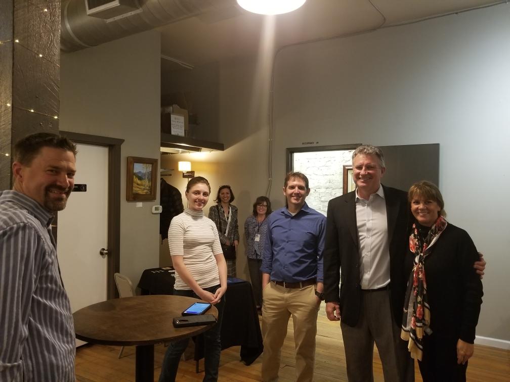 MadelineVDH's tweet photo. A fun night of @ELGL50 #NDOSC in @DowntownCS at @thewarehousecos!
Good to have @townofmonument @WoodlandPark_CO @ElbertCoPIO and @pikespeakcensus in the house! https://t.co/7MkDQcQV1U