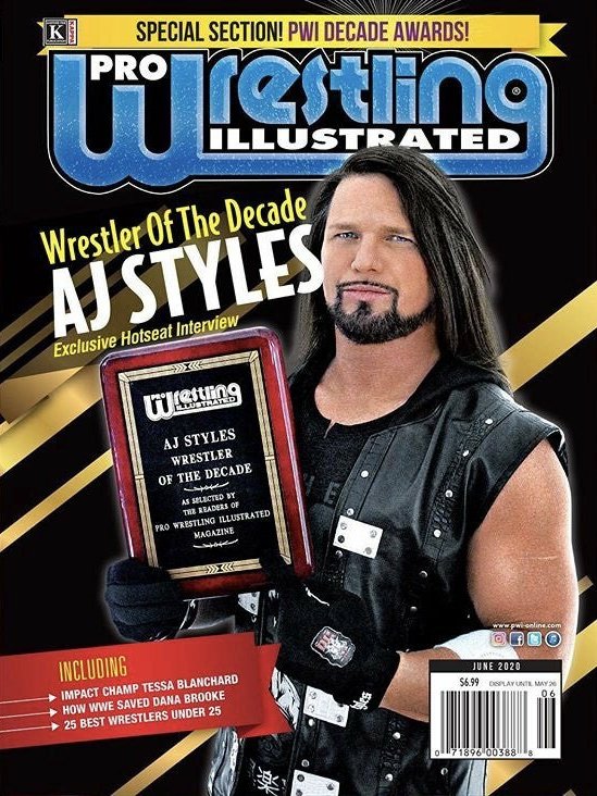 WWE Raw Superstar AJ Styles Named ‘Wrestler Of The Decade’ By PWI 2