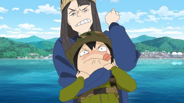 ✅原作ではまじでしめ落としにかかってるけど(腕を後頭部に回す)、アニメではちゃんと手加減がなされていて(比較的)安全なのだ!どちらかというと拘束ですな? 