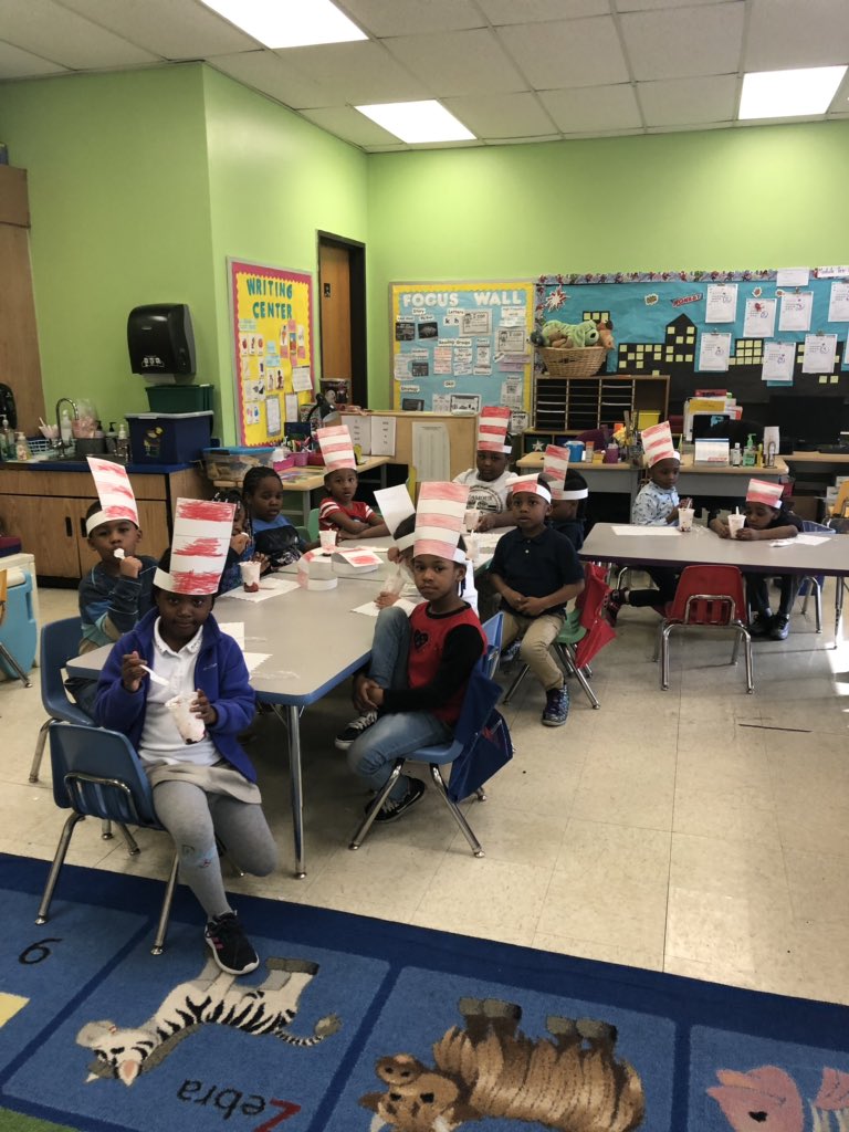 B.O.E.S Kindergarten Class Celebrate Dr. Seuss’s Birthday eating parfaits. 
@APSuperGray 
@Jackson__Lauren 
@napolitania21 
<a href="/ndestined135/">Nadine Morris</a> 
<a href="/MirthilBuilt/">The Hip Hop Principal</a>