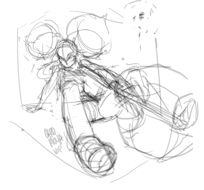 a work in progress doodle because I haven't drawn in a while. 