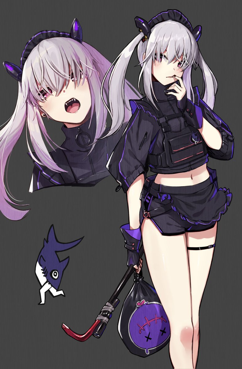 「#無言でメイドさんをあげる見た人もやる 」|染羽🍖のイラスト