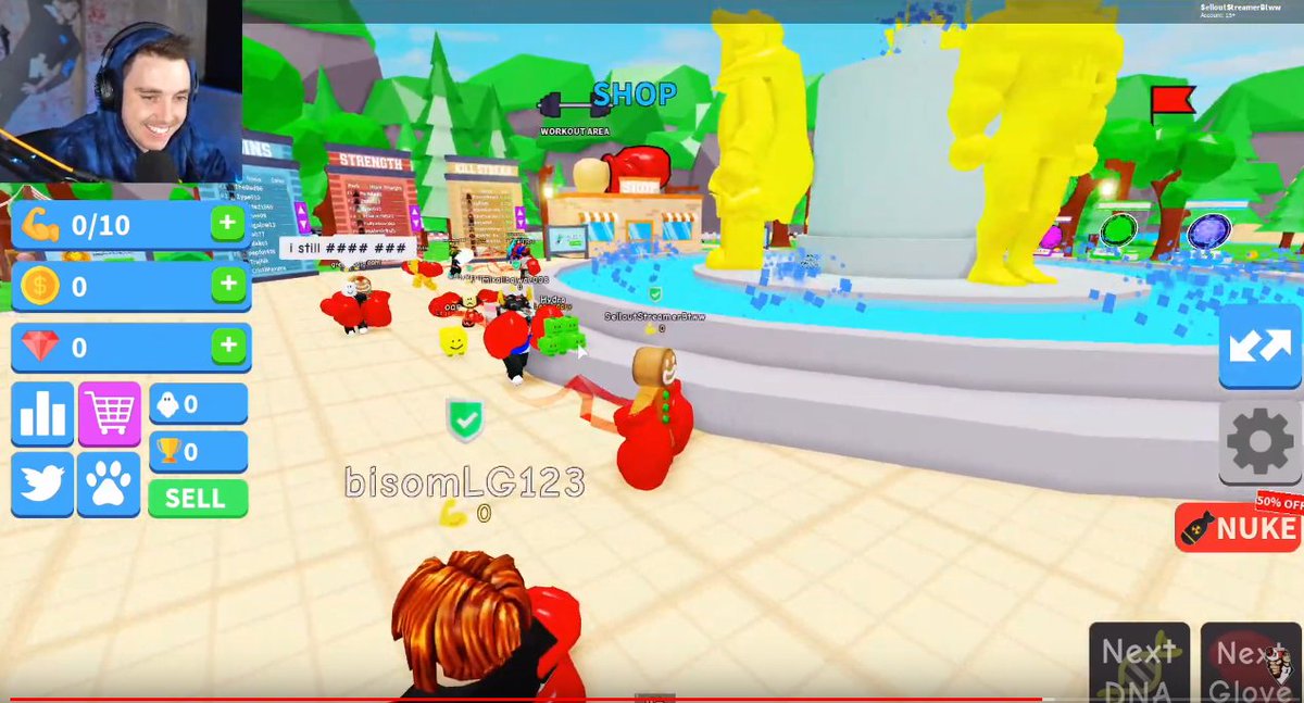 0929lego On Twitter Thanks Lazarbeam For Playing Our Game Boxing Simulator We Are Adding A Gamepass That Allows You To Be Op You Could 1 Shot Kill People Become A Glowing Giant - pet mania roblox