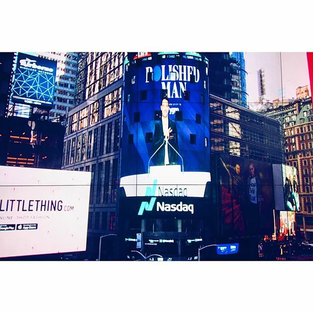 Broadcasting live across #timessquare #nyc #nasdaq bell for #polishedman #ygap #newyork and national television 🇺🇸 ift.tt/32VN846