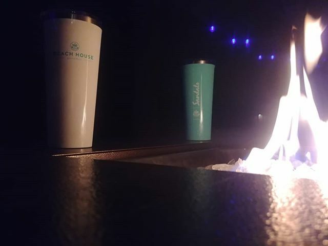 sidsallison's tweet photo. Some of the other things I like about being home for a bit: quiet times, recollection, rum and pineapple, and patio fire. #packlife #sandalsemeraldbay #sandalsresorts https://t.co/3YcUuOWyUr https://t.co/T3XrXYaGEh