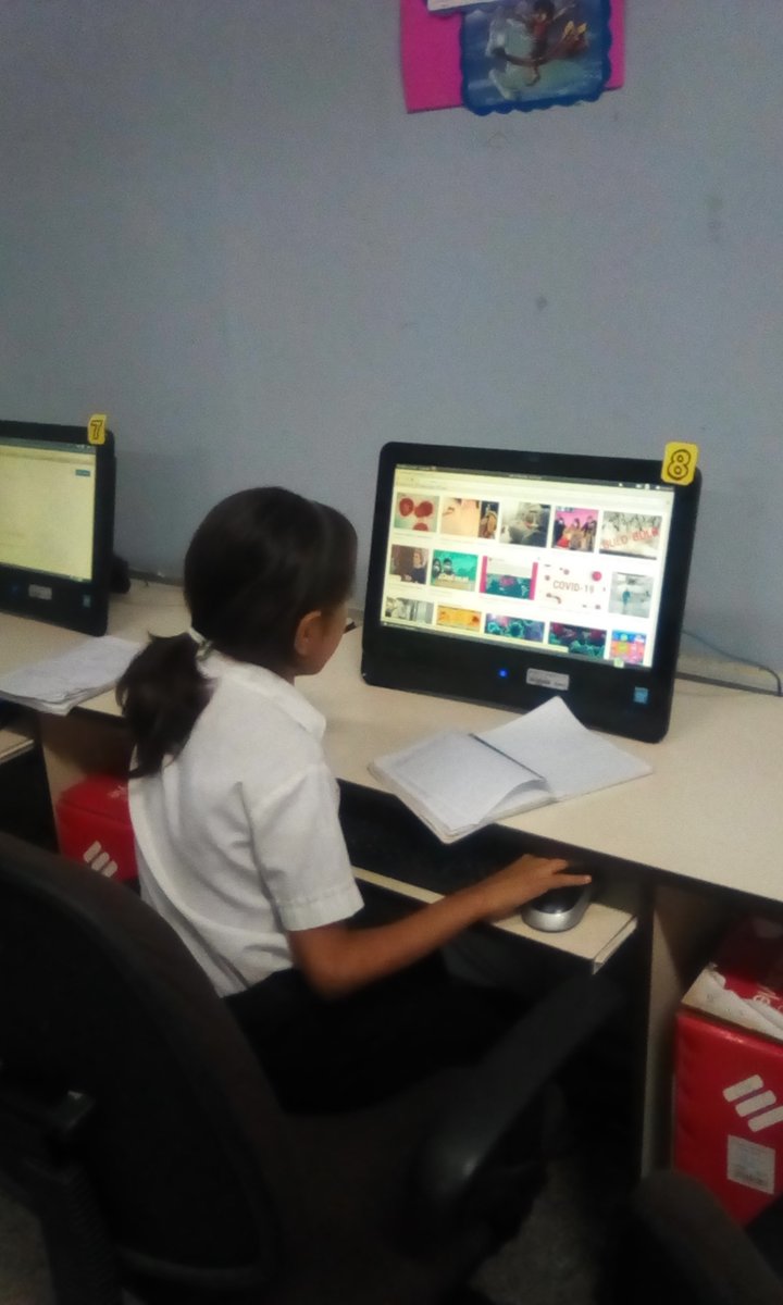 cbitluisramon's tweet photo. Estudiantes de 4to grado A, de la U.E.N.B. Felipe Guevara Rojas, activados con la búsqueda de información acerca del coronavirus, con el apoyo de su docente: Leidys Fuentes. @vanessaprieto @PedroGordon_21 @FundabitAragua https://t.co/Qji9I4yjQm