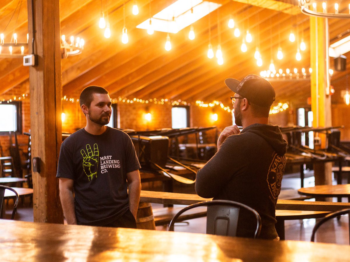 MastLanding's tweet image. Big ol’ stout collab going in the tanks down here at @KinsmenBrewing. Anybody like Nutella?