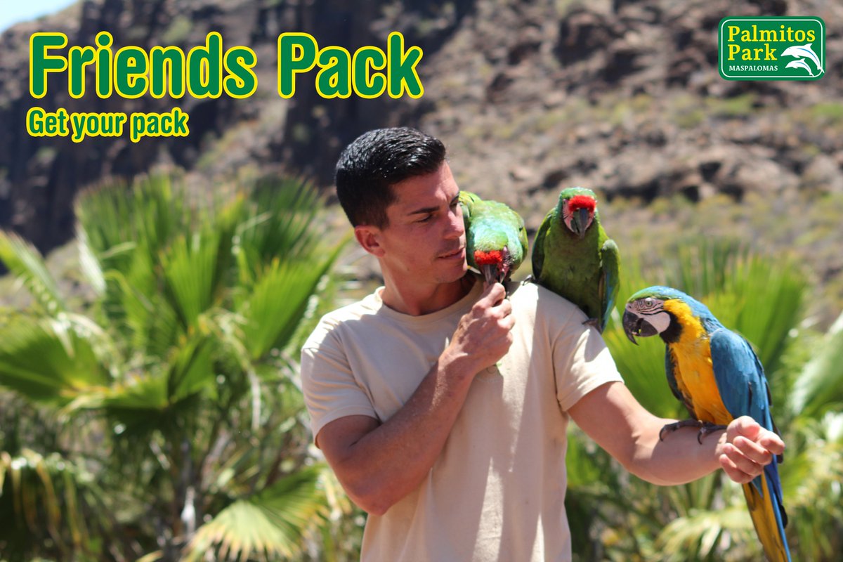 Con el #FriendsPack, ¡ven con tus amigos y ahorra comprando la entrada por internet! 🙌😉

¿Quieres pasar un día completamente diferente?
¡Compra ya tus entradas y no esperes a que te lo cuenten.👇
tickets.palmitospark.es/product_pack/1…

#diversión #animal #mundoanimal #animals #natural #fun