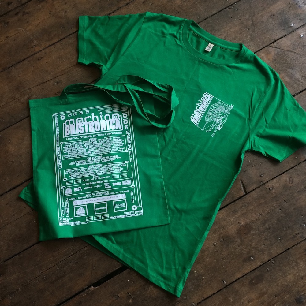 We've put some of the Machina 2020 merch online as a bundle deal to help recoup some of the costs of having to postpone the festival. Cosy tees, totes, stickers and a big mushy thank you note included!

elevatorsound.com/product/machin…
