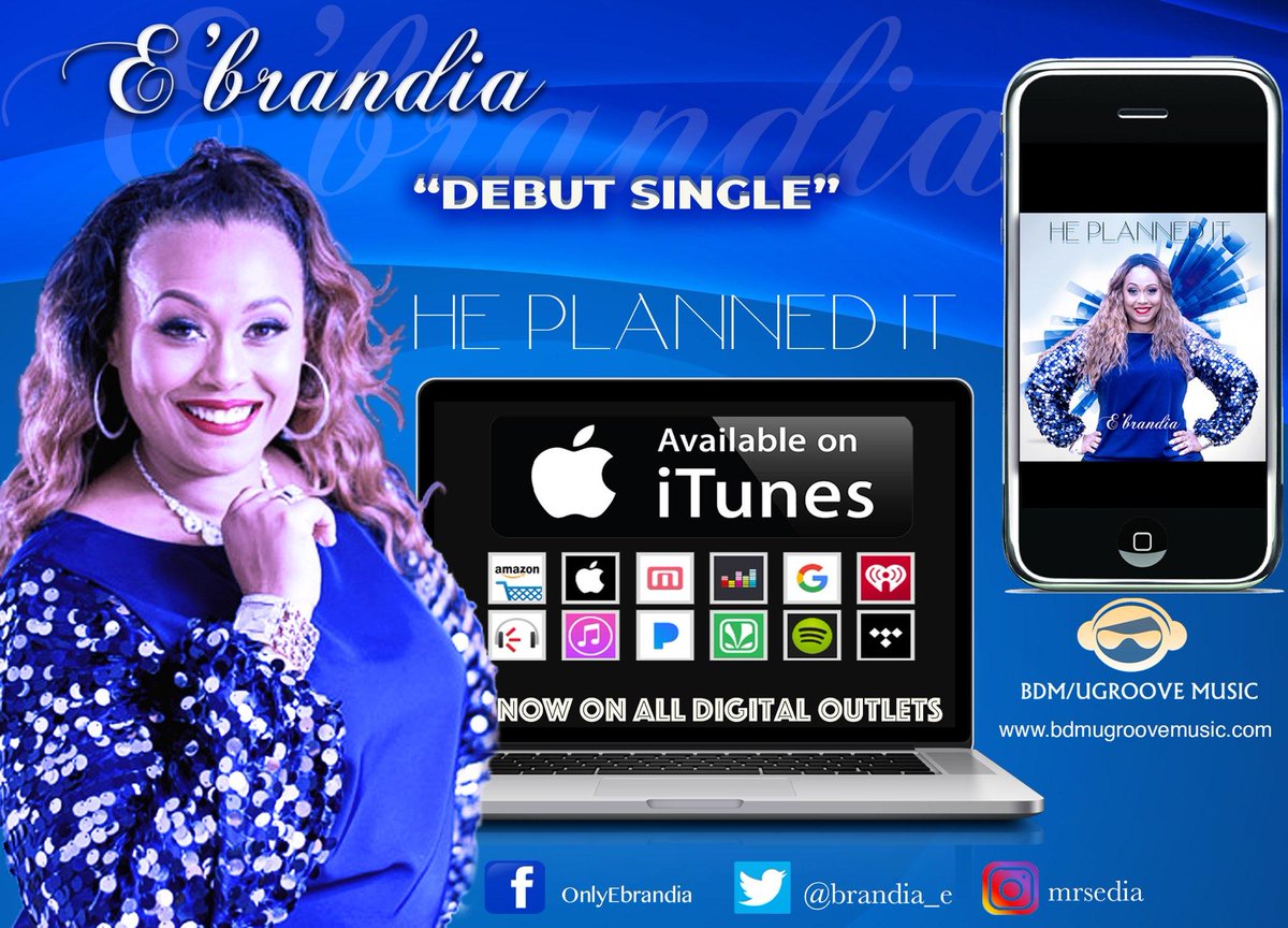 A LITTLE SUPPORT NEVER HURT NOBODY!!!

I AM THRILLLLLLLED!!! IT'S FINALLY HERE! Pick you a digital outlet and GRAB YOU A COPY!!

#HEPLANNEDIT #GOSPELMUSIC #NEWARTIST #EBRANDIA