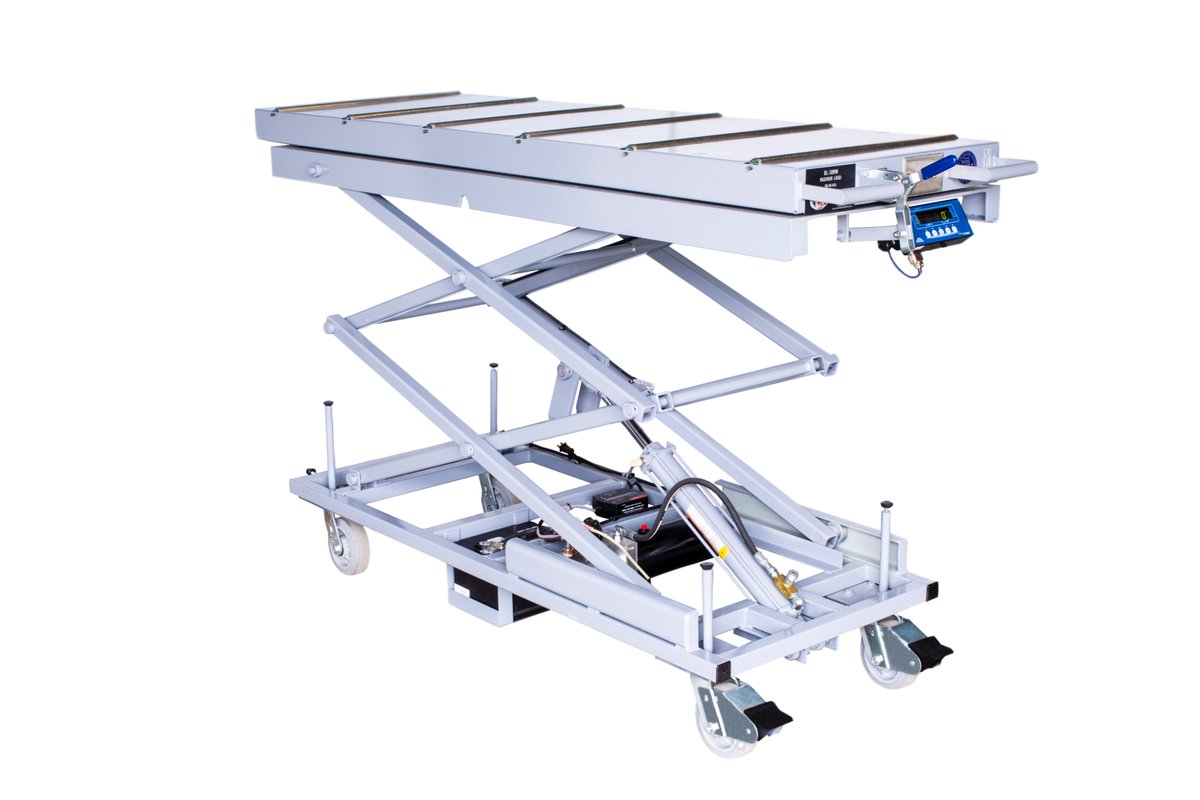 BLCremation's tweet photo. BL-25M HD Lift Table w/ Weigh Scale can hold up to 1,000 LBS. Rollers on top (side or end loading) for ease of loading/unloading. The rollers also have a locking capability for safety while moving. Plugs into 110 outlet for charging.
https://t.co/BrFKfjbhNs for more info. https://t.co/uk2voKqlr2